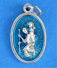 St. Christopher Blue Enamel Medal